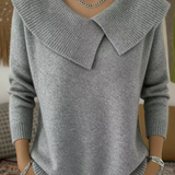 Zoé | Meleg pulóver puha gallérral