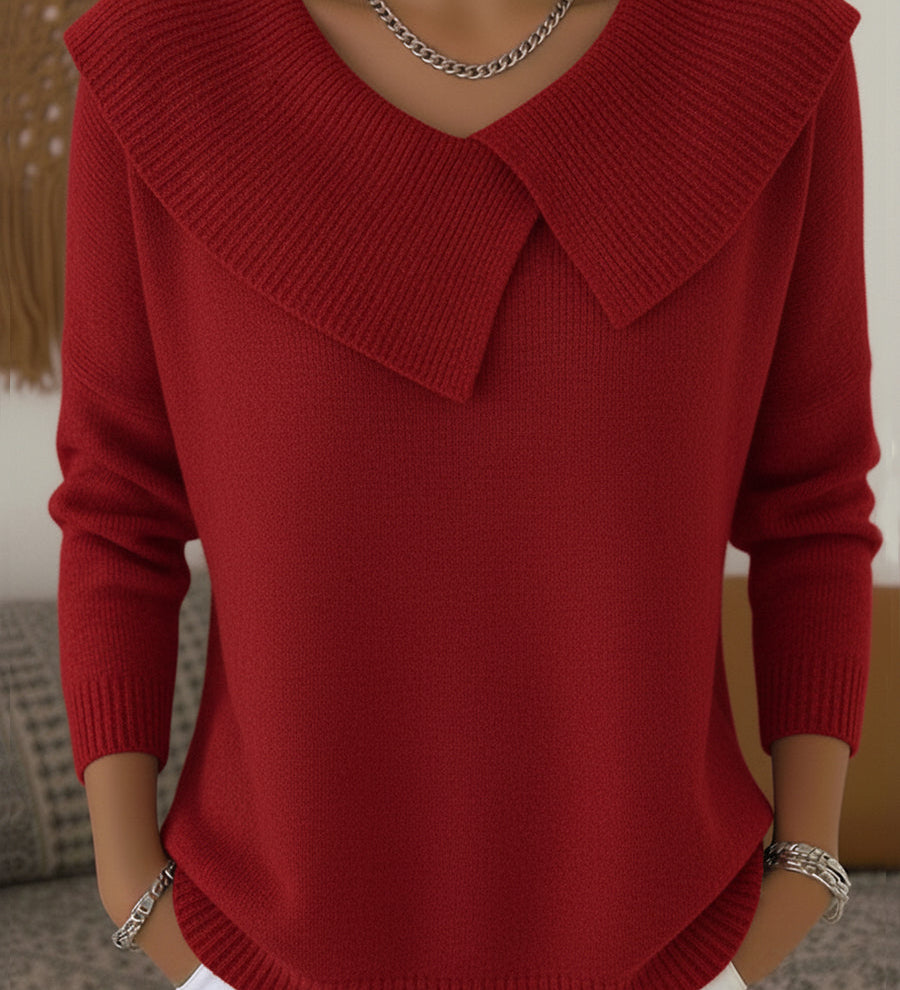 Zoé | Meleg pulóver puha gallérral