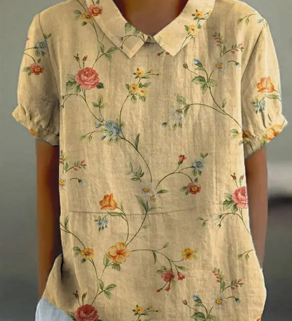 Virágmintás ing finom mintával.