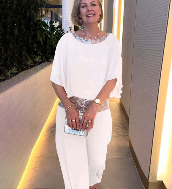 ELEGÁNS, KÉTRÉSZES SZETT FLITTEREKKEL ÉS SZÍNES BLOKKOKKAL