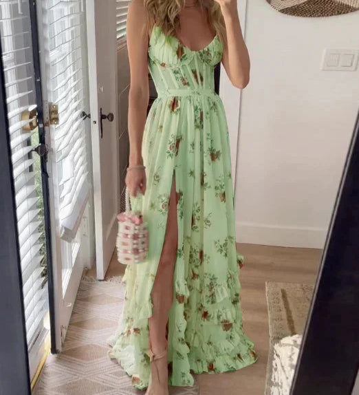 Charlice | Vestido longo floral