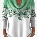 Anna - Vintage virágos pulóver